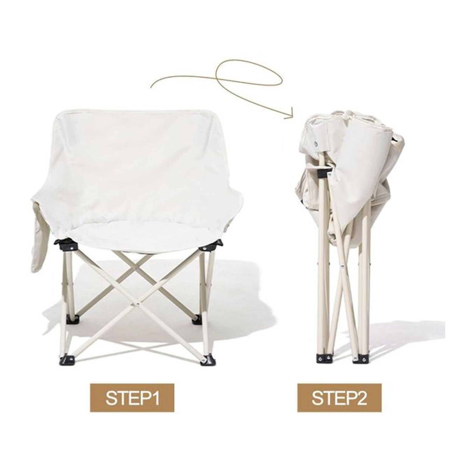 كرسي نزهة معدني محمول عالي الجودة قابل للطي - الصورة 7