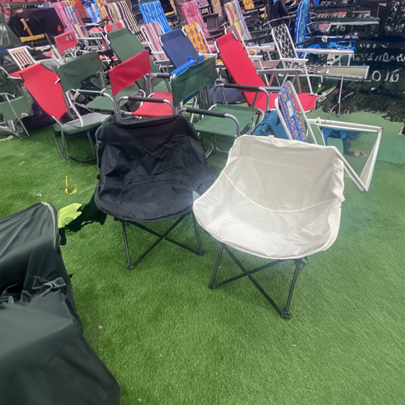 كرسي نزهة معدني محمول عالي الجودة قابل للطي - الصورة 2